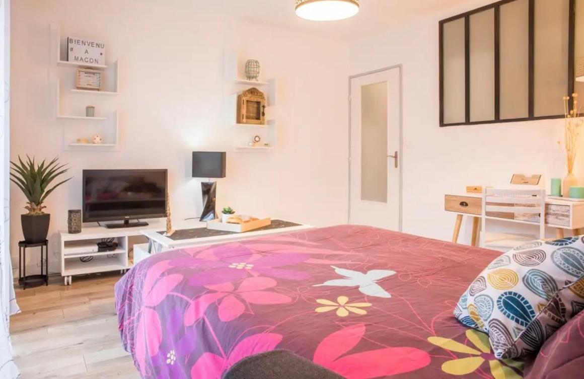 Charmant Appartement T1 Macon Luaran gambar